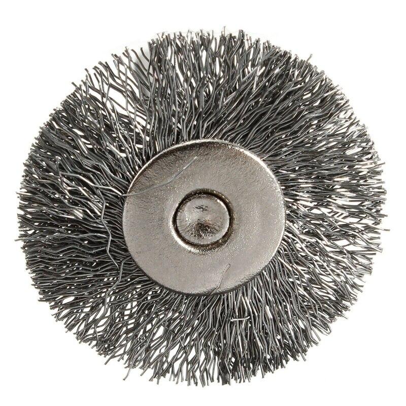 10 pcs 18mm/20mm/22mm/25mm/40mm Wire Pencil Brush Wheel , For Rotary Tools Die Grinder Mini Drill Polishing Accessories