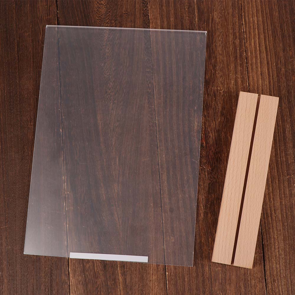 2 Uses Menu Paper Display Stand Highly Transparent Acrylic Table Number Holder  Cafe