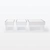 MUJI Refrigerator Organizing Tray Small Transparent MDP23A3S