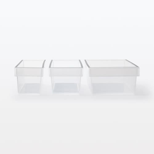 MUJI Refrigerator Organizing Tray Small Transparent MDP23A3S