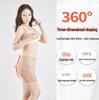 Women's Mid-Waist Mesh Shaping Shorts - Flat-Leg Safety Leggings