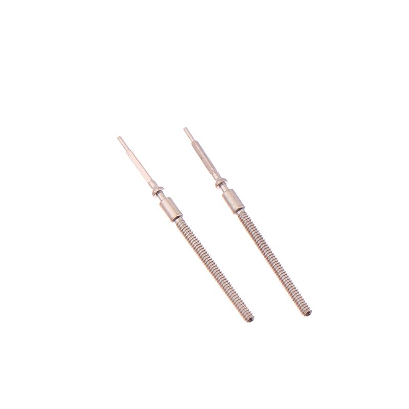2Pcs 3135 Winding Stem Movement Repair Tool 3135 Movement Winding Stem Steel Handle Rod Steel Stem Crown Metal Watch Stems