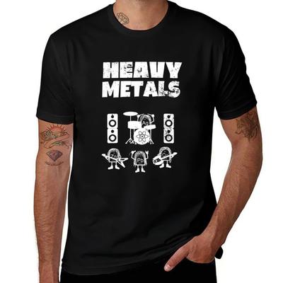 Heavy Metals Band Heavy Metals That Rock Chemiker Periodensystem T-Shirt Unisex T-Shirt Sommer T-Shirt