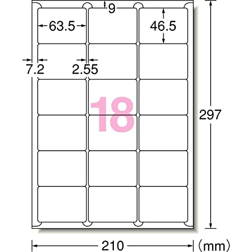 A-One Label Sticker Laser A4 18 sides 20 sheets 28390