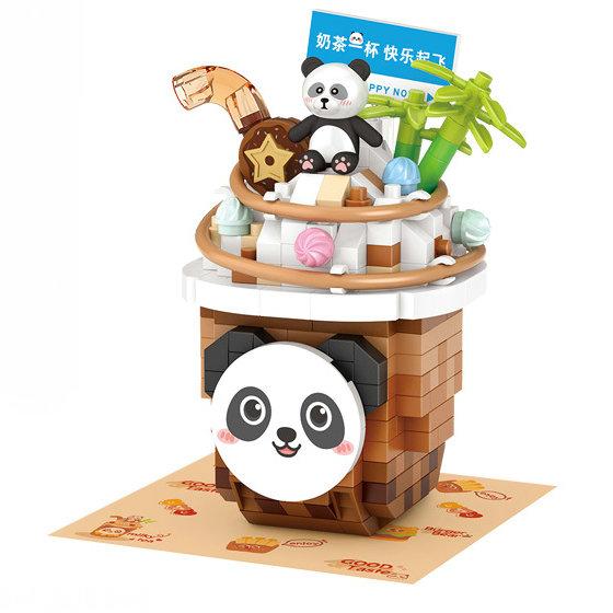 House Building Blocks Household Appliance Dessert Store Street View Snack Children's Toys Boys Girls Gifts Compatible With