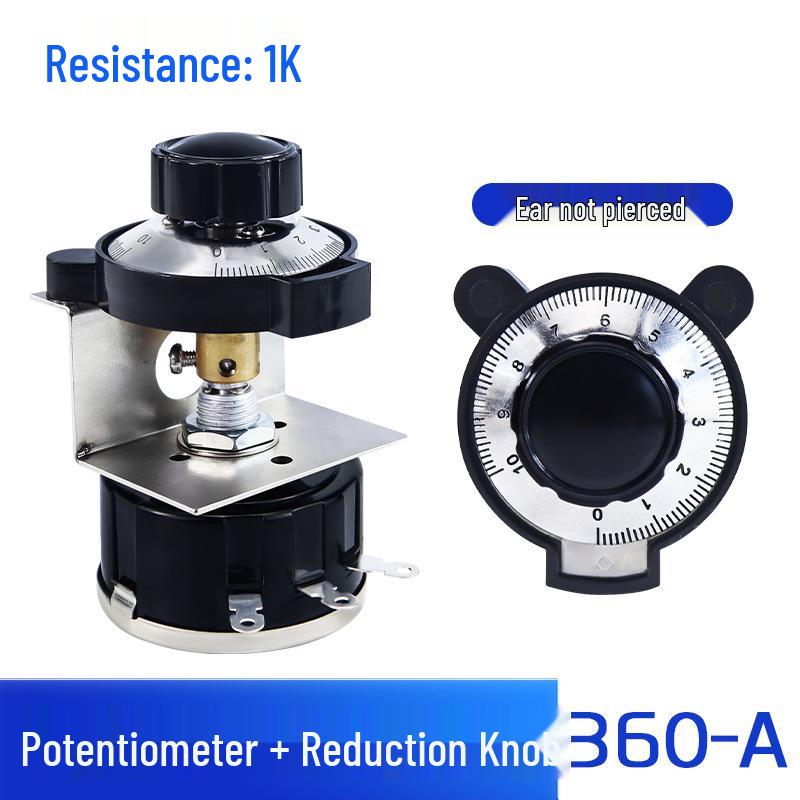 WX112 050 Adjustable Single-Turn Wirewound Potentiometer: 47, 560 Ohm, 1K, 2.2K, 4.7K, 10K, 47K Knob