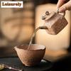 Chinese Old Mud Clay Coarse Pottery Tea Pitcher Tea Divider Cha Hai Dispenser Justice Cup Fair Mug Teaware Decoration Supplies