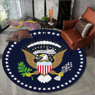 American Eagle Runde Teppiche im Schlafzimmer, Kinderzimmer, Teppiche für Wohnzimmer, Stuhlmatte, Boden-Thermomatten für Kinder, Fußmatte
