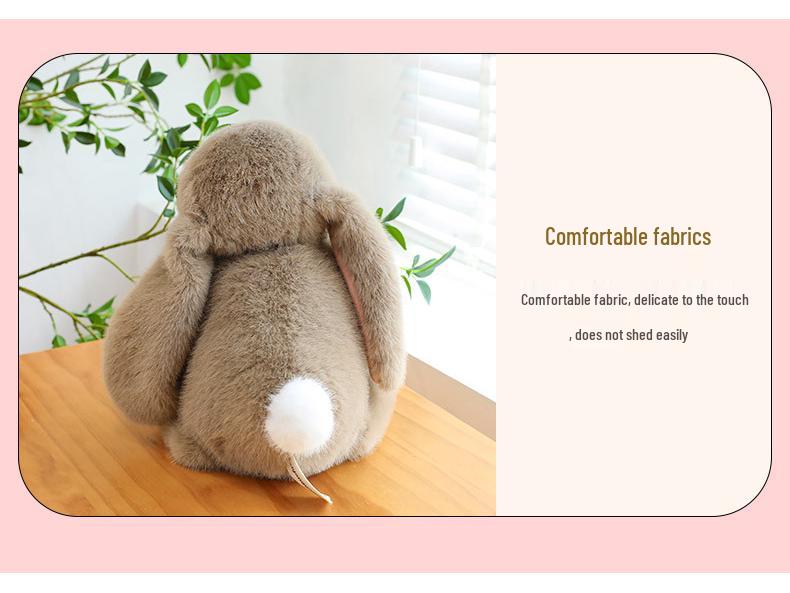Fluffy Genuine AnTu Gongzai Little Rabbit Plush Toy Cushion