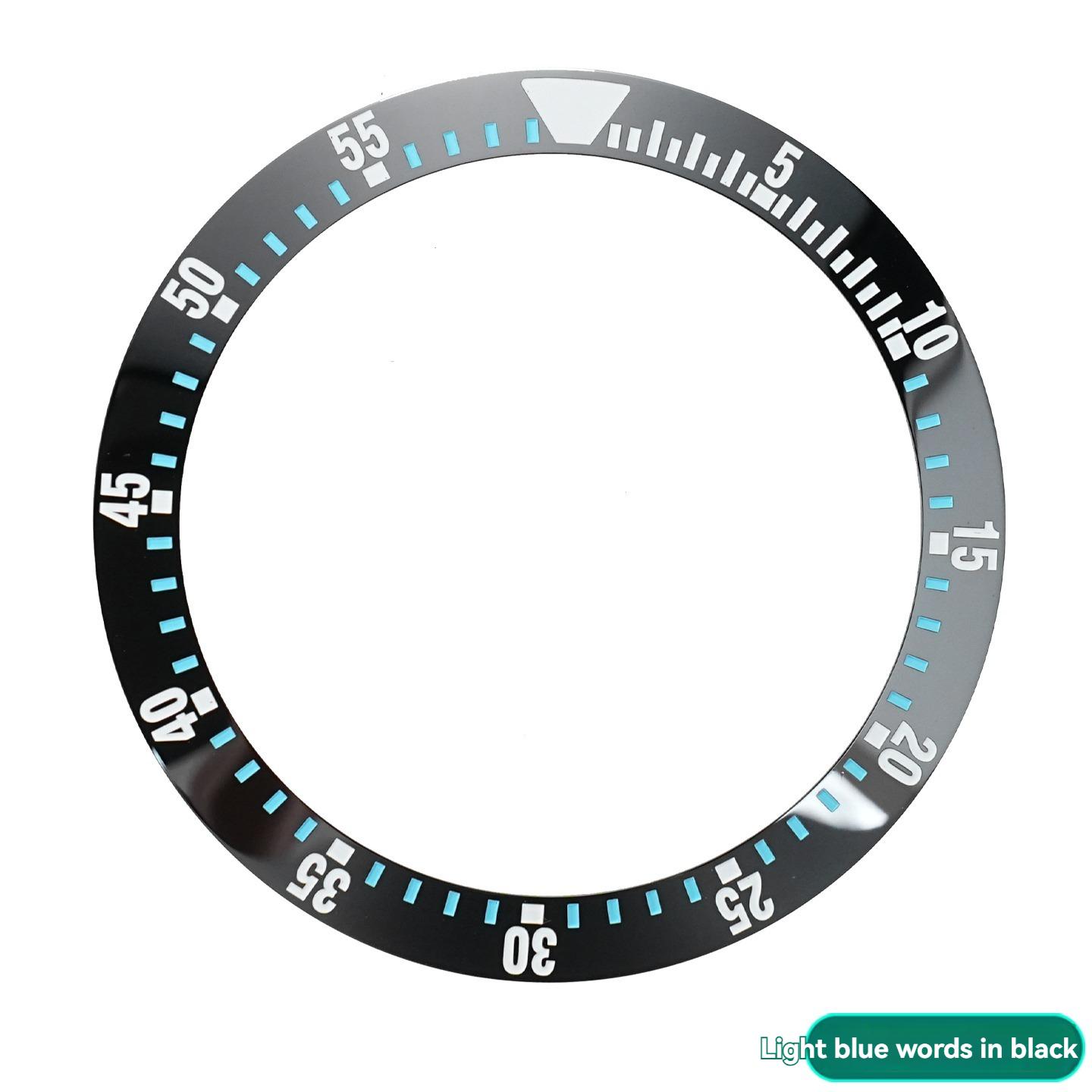 

Керамический безель Внешнее кольцо для часов Seiko SKX007 Наклонное кольцо для рта 5-55 Безель 38x30,7 мм Кольцо с цифровой шкалой Аксессуары для часов 38x30.7mm