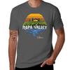 Vintage Napa Valley Winery California Souvenir Tshirt Art Pattern Printed Casual Top Tshirt