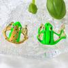 Adjustable Cute Green Frog Hug Ring - Unique and Playful Design