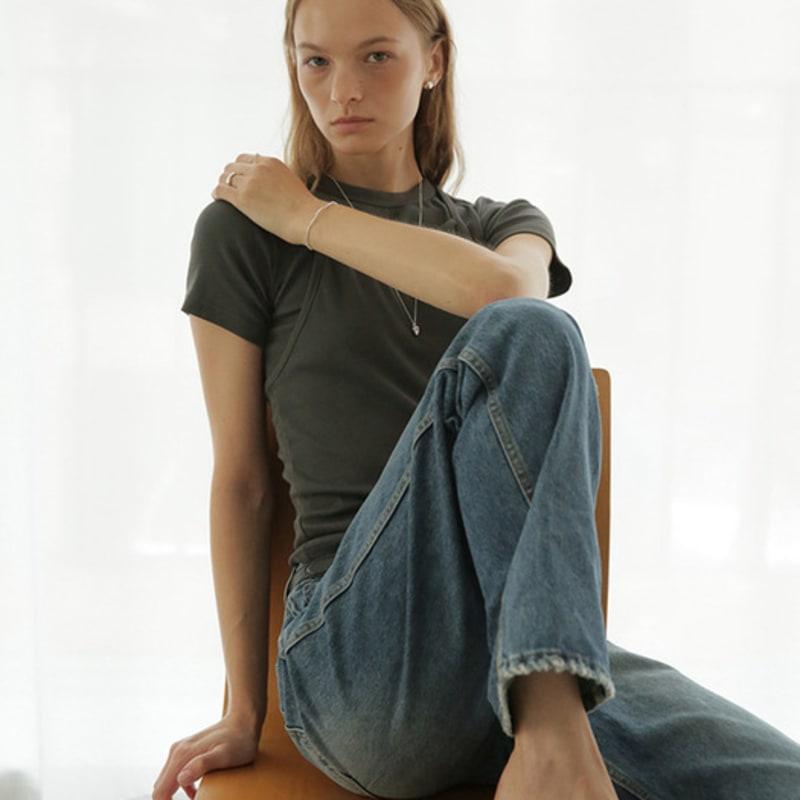 Modernlike 14k Gold-filled Silver Round Ball One-touch Earrings 10mm