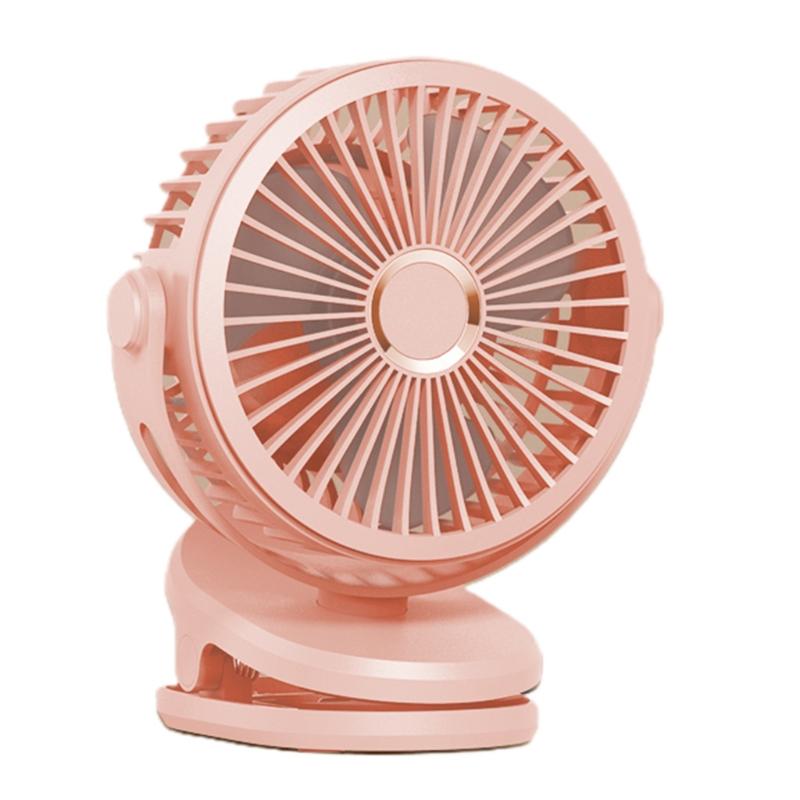 Clip On Fan  Small USB Rechargeable 5000/10000mAh Desk Fan with Battery Operated for Bedroom Home Room Stroller