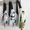 Korean ins style leisure sports versatile messenger bag cycling breast bag male students Japanese neutral style fanny pack female tide