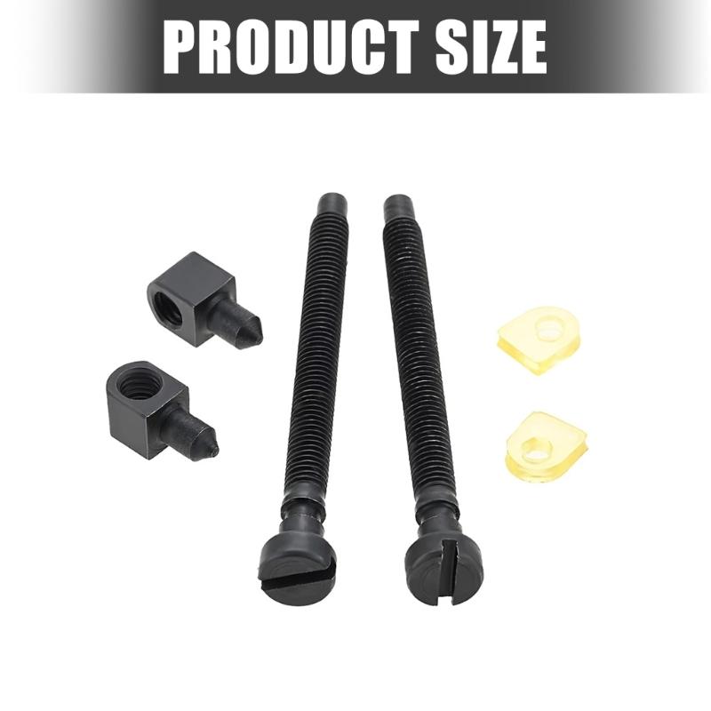 Threaded Chainsaw Chain Adjuster Screws and Tensioner Plates, Chain Tensioner Replacement Parts for Maintenance and Repair Hardware