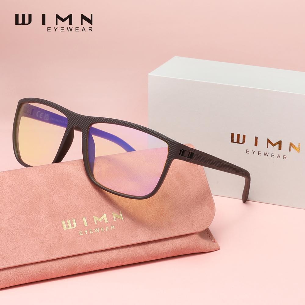 WIMN Anti-Blue Glasses Men/Women Phone Computer Blue Ray Block Eyewear Students Reading Eyeglasses Light Weight