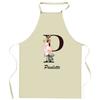 Tablier De Cuisine - Paulette Lettre - Impression Bretonne - Coton Épais Résistant - Cadeau Personnalisé