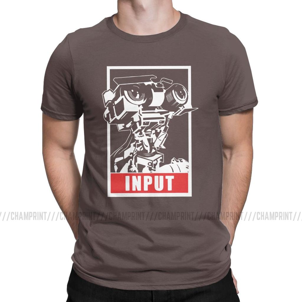 Cool Johnny 5 T Shirts Men Round Neck Pure Cotton T Shirts Short Circuit 80S Retro