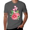 Watercolor bouquet of dahlia and calla lily flowers TShirt Plus Size Street Style Tee