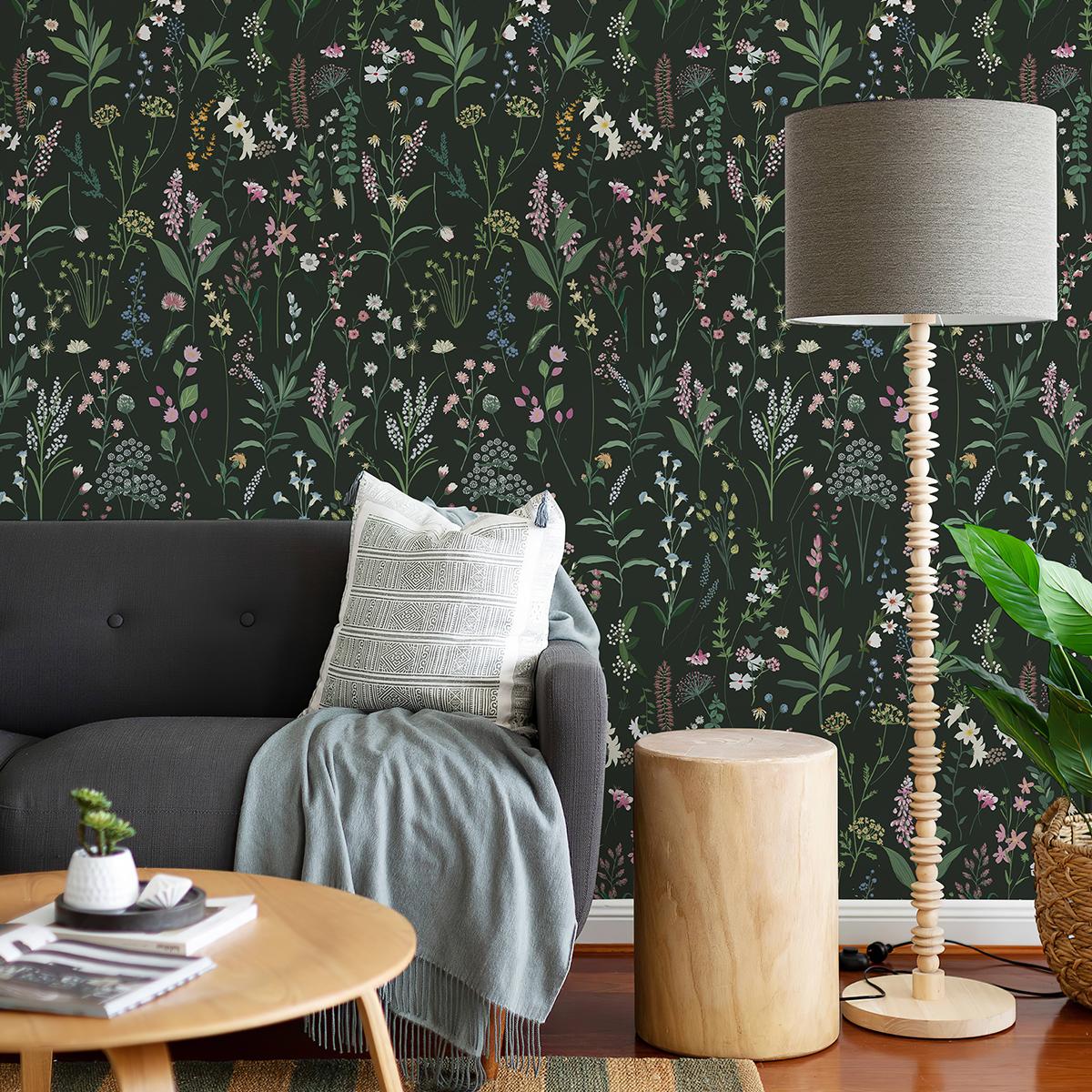 

10М Квіткові Самоклеючі Шпалери 100% Водонепроникні Зносостійкі Настінні Наклейки Знімні Для Домашнього Декору Наклейка для Шпалер 44x300CM