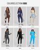 Women's Color Block Stand Collar Jumpsuit - Half Zipper Yoga Fitness Wear for High-Intensity Sports