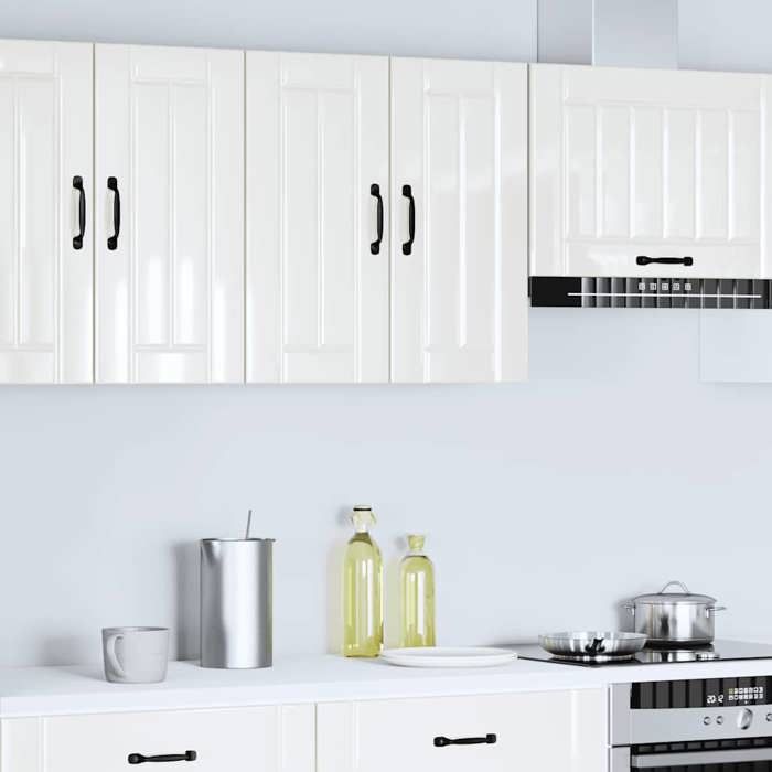 VidaXL Kitchen Wall Cabinet Lucca Glossy White Engineered Wood, Kitchen Wall Unit, Cabinet for Kitchen Wall, 853819