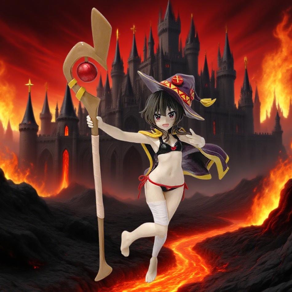 Judai Coreful Konosuba God's Blessing on This Wonderful World Megumin Swimsuit PVC Action Figure Model Toys