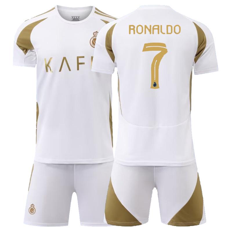 

Роналду #7 Аль-Наср Виїзний Білий Футбольний Комплект для Дітей - Футболка з Коротким Рукавом Kids Size 28