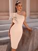 Europäisches & Amerikanisches Sexy Ein-Schulter Ärmelloses Abendkleid für Damen
