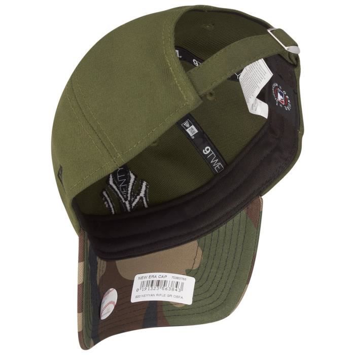 New Era 9Twenty Strapback Kappe - New York Yankees - Olivholz - Herren - Frühling / Sommer - Lässig