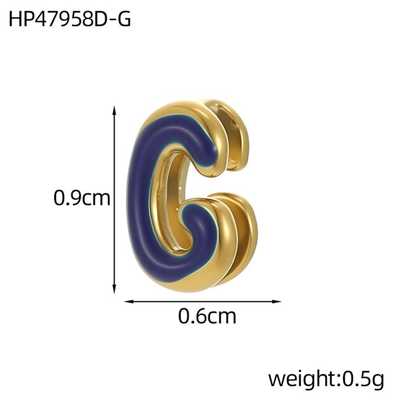 

Colorful Stainless Steel A-Z Initial Alphabet 3D Bubble Letters Gold Plated Enamel Drip Oil Fashionable Jewelry Pendants Charms G