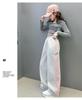 Girls' Spring/Autumn 2025 Side Stripe Sporty Casual Wide-Leg Pants