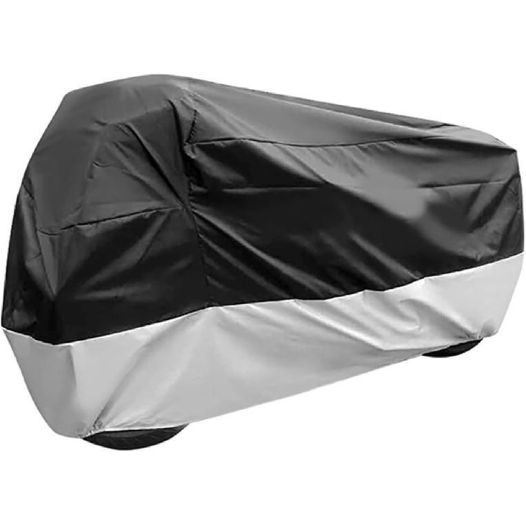 

BAIONE Waterproof Motorcycle Dust Cover with Lock Holes for Indian Chief, Chieftain Roadmaster,Dark Horse, Springfield, 116 Inches XXXX Large(Black