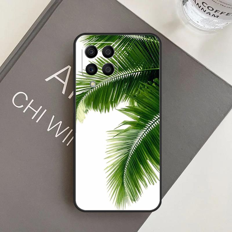 Tropical Green Plant Leaf Case For Samsung Galaxy M20 M32 M52 M56 M06 M16 M36 M54 M34 M14 M35 M55 M15 M11 M31 M13 M53