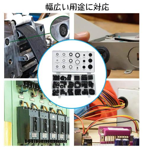 Cable Grommets, Rubber Grommets, Grommet Set, Double-Sided Protection, Wiring Protection, Grommet Set, Rubber Bushings, 18 Sizes, Cable Protection, 12