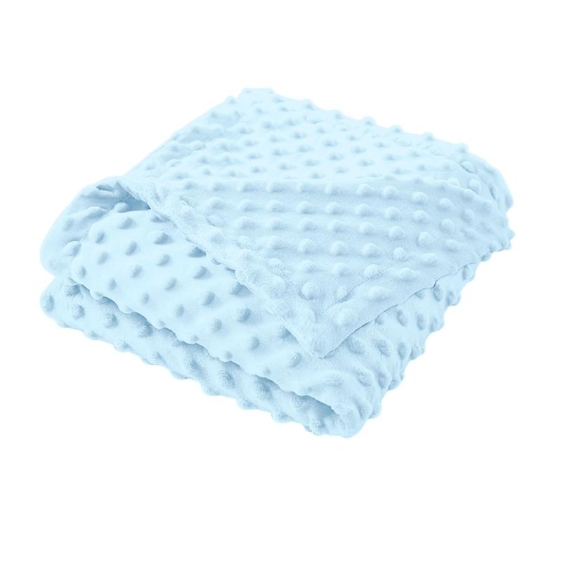 

Мягкое детское одеяло с двухсторонними точками, многофункциональное детское одеяло, хлопковое детское одеяло-пеленка для кроватки или коляски 1 baby голубой