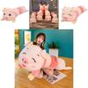 Adorable Caterpillar To Pig Plush Toy Cute Cartoon Long Pillow Birthday Gift 130cm
