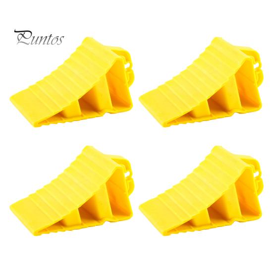 

4 шт. автомобильные упоры для колес с ручками, нескользящие упоры для колес для автофургонов, грузовиков, лодок, самолетов, устойчивые к ультрафиолетовому излучению, ярко-желтые упоры для колес 4pcs