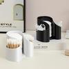 Modern Lidless ABS Holder for Cotton Swabs, Cosmetics, and Toothpicks