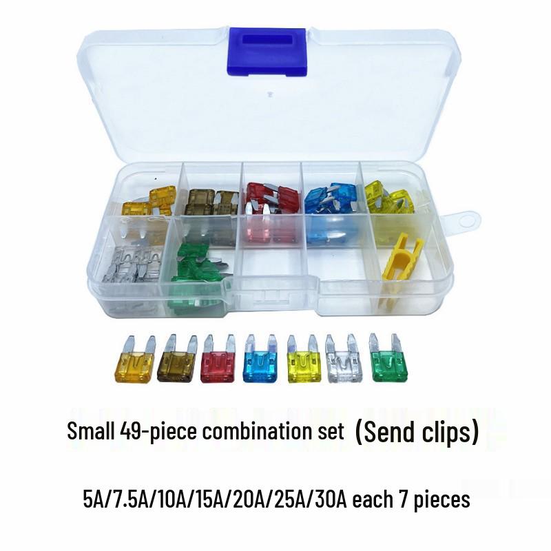 Car Fuse Box Set: Blade Fuses In Small, Medium, & Large (1A, 3A, 10A, 15A)