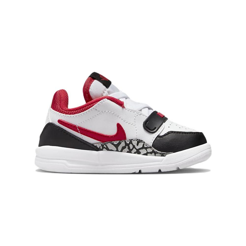 Air Jordan Legacy 312 Low TD Fire Red Baby-Sneaker Weiß Schwarz Wolfsgrau CD9056-160
