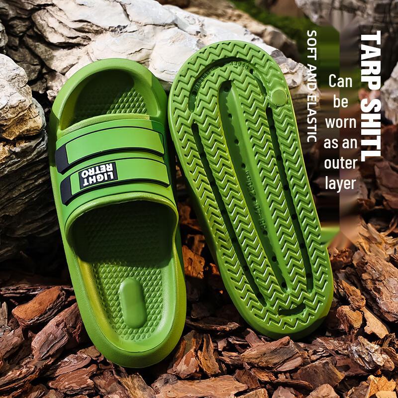 GUOLUOFEI Men s Summer Outdoor Ultra-Soft Anti-Slip Slippers 37-38