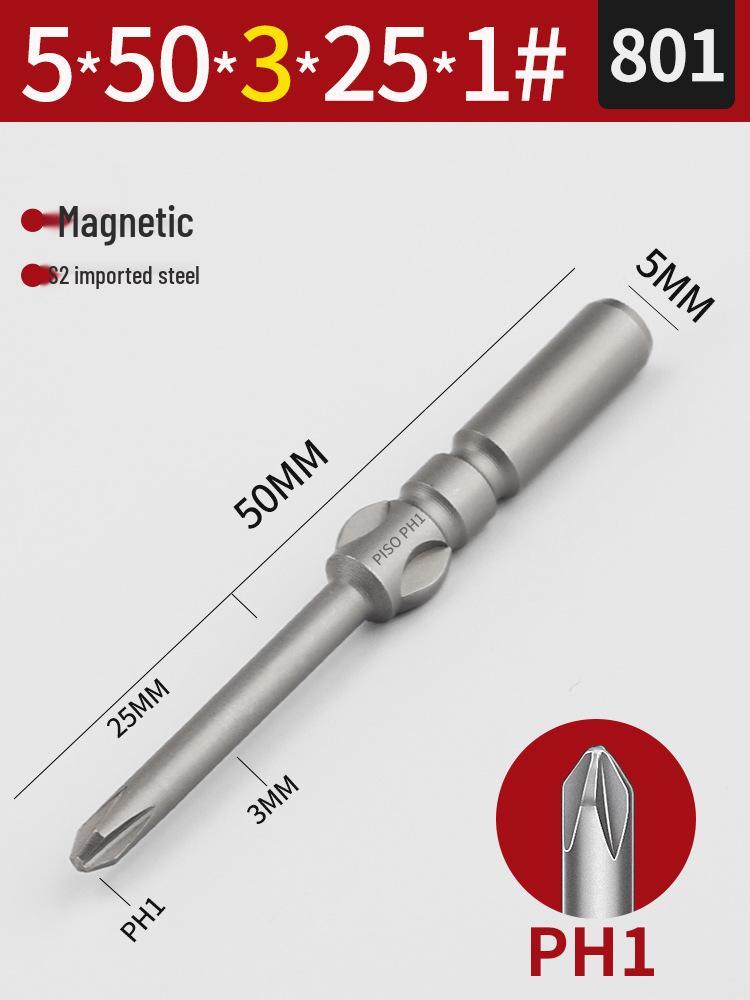 Imported S2 Steel 5mm Magnetic Electric Screwdriver Bits (801/800), 101-Piece Set