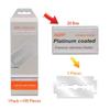 100 Pcs Blades Platinum Coated Double Edge Safety Razor Blades , Premium Stainless Steel Shaving Blades , Super Sharp for Smooth