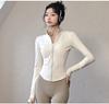 Spring New Fitness Clothing Yoga Clothing Fleece Jacket Women's 1011 Sports Plus Top Professional Pilates Training Running