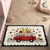 Indoor Rug, Faux Cashmere, Pikachu 3D Print, Soft Water Absorbent, Christmas Household Floor Mat