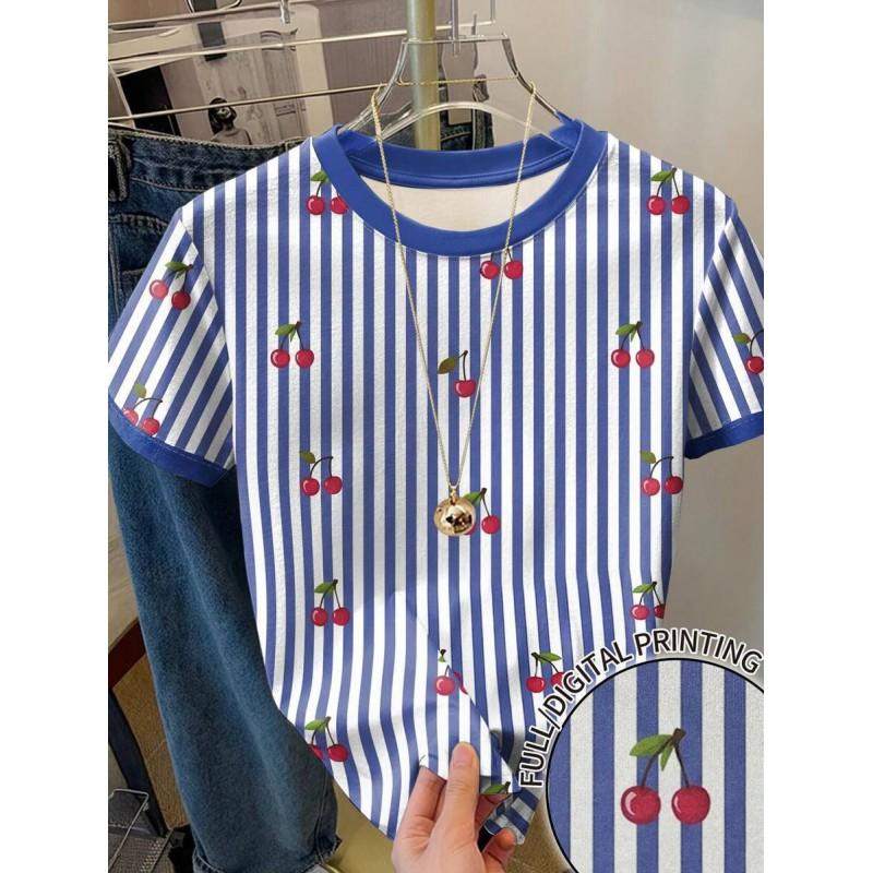 2025 Mens/Womens Comfortable Round Neck Short Sleeve T-Shirt With 3D Digital Print Urban Casual Style