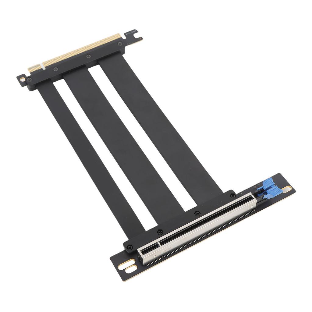 PCIe 5.0 X16 Riser Cable 90 Degree Right Angle 128Gbps Shielded PCIE 5.0 X16 GPU Extension Cable for PC Case Server ITX