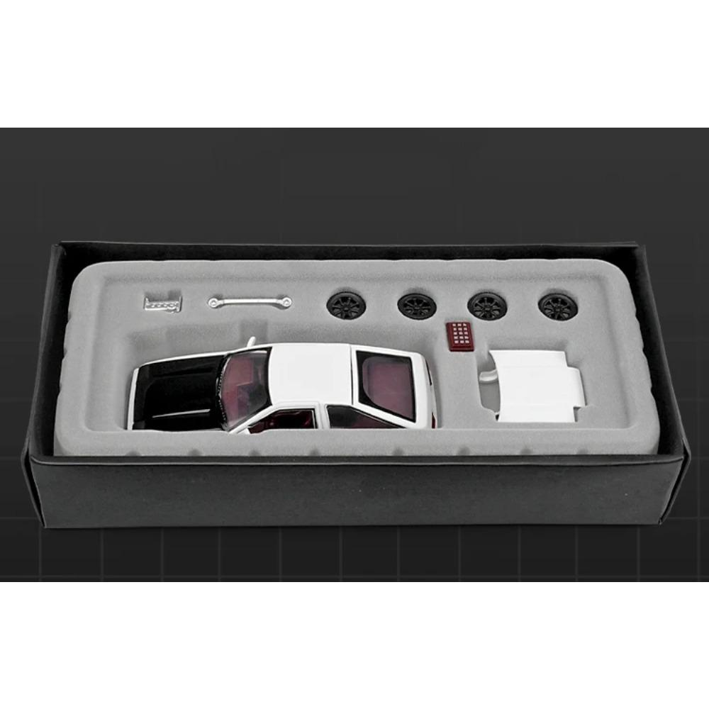 1/43 Initial D AE86 Zonda DIY Detachable Assembly Alloy Diecasts & Toy Vehicles Car Model Miniature Scale Model Car for Children